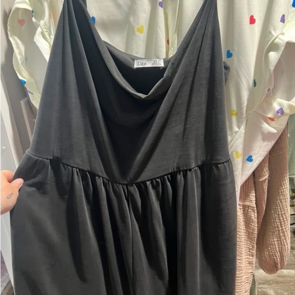 Dex Gray Sleeveless Romper